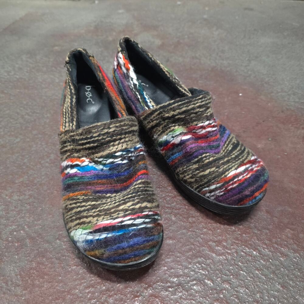 B.O.C. Women clogs multi-colored yarn size 10M Nadiyya C80809 C1F16 Born multi